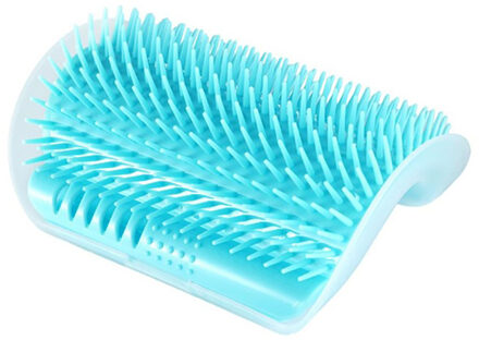 Katten Borstel Hoek Kat Massage Self Groomer Kam Borstel Kat Wrijft Het Gezicht Met Een Kriebelend Kam Kat Product Lakeblue