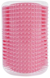 Katten Borstel Hoek Kat Massage Self Groomer Kam Borstel Kat Wrijft Het Gezicht Met Een Kriebelend Kam Kat Product Roze