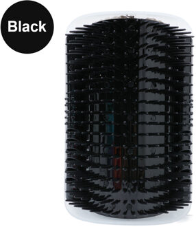 Katten Borstel Hoek Kat Massage Self Groomer Kam Borstel Kat Wrijft Het Gezicht Met Een Kriebelend Kam Kat Product zwart