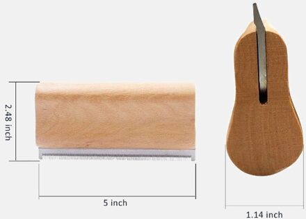 Katten En Paarden Deshedding Grooming Tool, Geen Kwaad Voor Honden Professionele Huisdier Houten Groomer Ergonomisch Hout Bruidegom Borstel