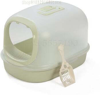 Kattenbak Volledig Gesloten Deodorant Anti-Spat Oversized Kattenbak Kat Pot Deodorant Kattenuitwerpselen Pot Levert invisible Wings 4