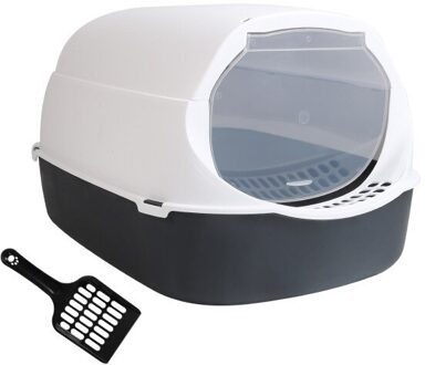 Kattenbakvulling Wastafel Volledig Gesloten Kattenbak Anti-Splash Kattenbak Huisdier Schoonmaakproducten Huisdier Wc Kattenbakvulling Scoop zwart