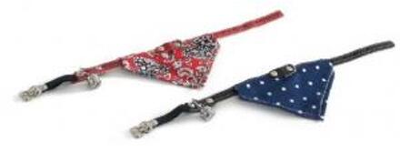 Kattenbandje Bel Met Doek Rood 32x10