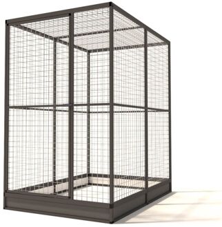 Kattenren - Aluminium - Antraciet - 121x176x193 cm