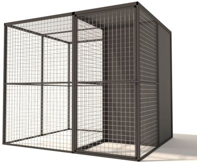 Kattenren - Aluminium - Antraciet - 206x176x178 cm