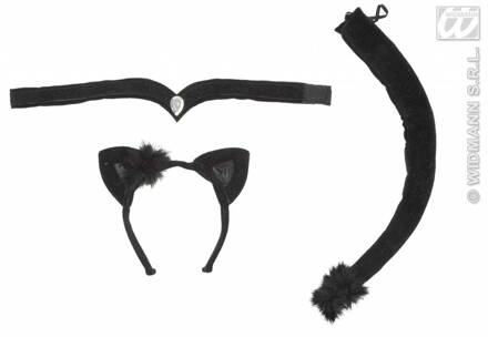 Kattenset Lily Zwart