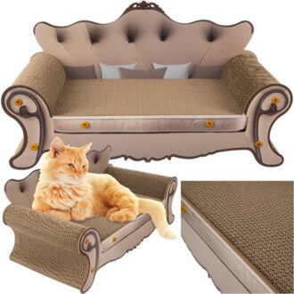 Kattensofa - krabplank - karton - 32 x 29 x 60 cm - kattenbed - krabpaal