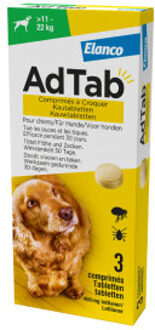 Kauwtablet - Anti Vlooien en teken - Hond - 2,5-5,5 kg - 3 stuks