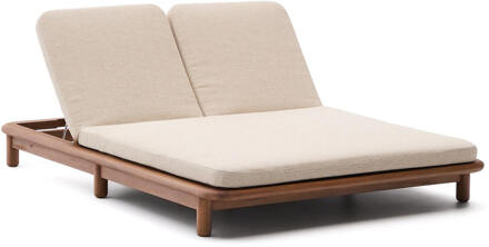 Kave Home 2-persoons Ligbed 'Turqueta' Teakhout