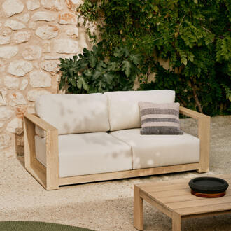 Kave Home 2-zits Loungebank 'Ambra' Acaciahout