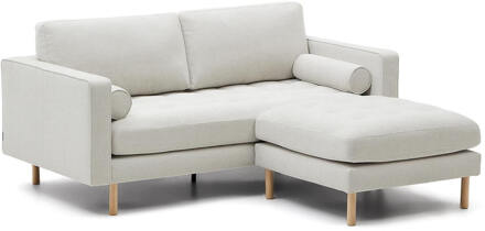 Kave Home 2-zits Loungebank 'Debra' Links/Rechts, Chenille, kleur Beige