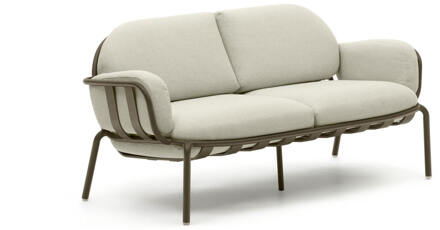 Kave Home 2-zits Tuinbank 'Joncols' kleur Beige/Groen