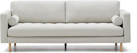 Kave Home 3-zits Bank 'Debra' Chenille, kleur Beige