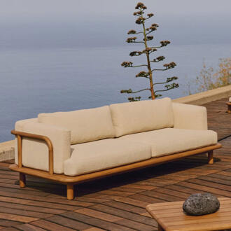 Kave Home 3-zits Bank 'Turqueta' Teakhout