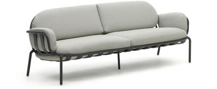 Kave Home 3-zits Tuinbank 'Joncols' kleur Grijs/Antraciet
