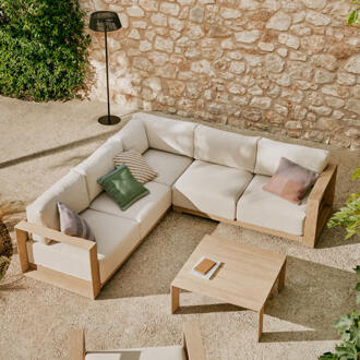 Kave Home 5-zits Loungebank 'Ambra' Acaciahout