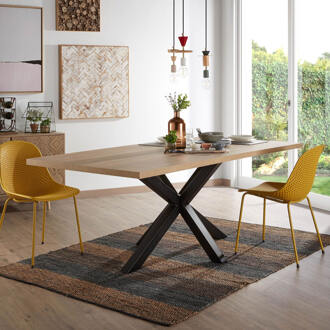 Kave Home Argo Eettafel - 180 x 100 cm - Bruin