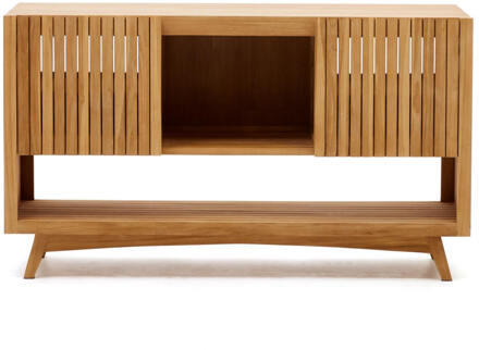 Kave Home Badkamermeubel 'Kuveni' Teakhout (excl. waskom) Naturel