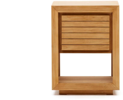 Kave Home Badkamermeubel 'Saula' Teakhout, 80 x 60cm (excl. waskom) Naturel