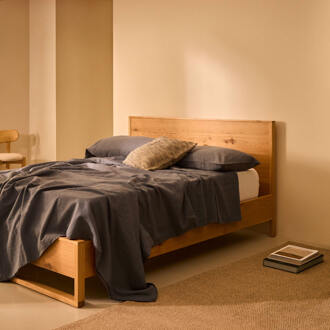Kave Home Bed 'Alguema' Eiken, 160 x 200cm - 160 x 200 cm