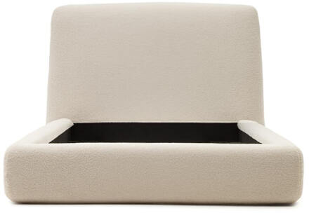 Kave Home Bed 'Martina' Bouclé 1-Persoons, 90 x 200cm - 90 x 200 cm