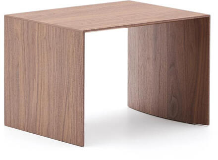 Kave Home Bijzettafel 'Litto' Walnoot, 55 x 40cm, kleur Bruin