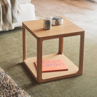 Kave Home Bijzettafel 'Maymai' Eikenhout, 50 x 50cm - 50 x 50 cm