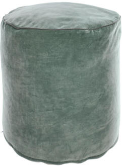 Kave Home Brunetta Poef - Donkerblauw