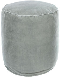 Kave Home Brunetta Poef - Lichtblauw