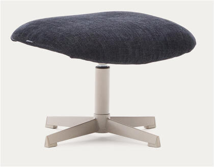 Kave Home Draaibare Hocker 'Teryl' Chenille, kleur Donkerblauw