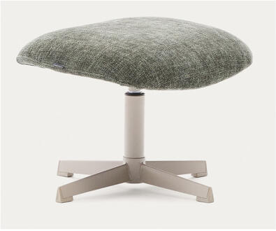 Kave Home Draaibare Hocker 'Teryl' Chenille, kleur Donkergroen