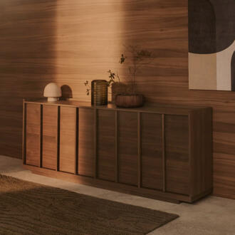 Kave Home Dressoir 'Onix' Notenfineer, 200cm