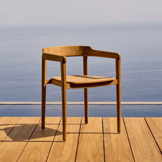 Kave Home Eetkamerstoel 'Icaro' Teakhout