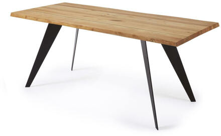 Kave Home Eettafel 'Koda' Boomstam, Eiken, 160 x 90cm - 160 x 90 cm