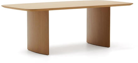 Kave Home Eettafel 'Litto' Deens ovaal, Eiken, 240 x 100cm - 240 x 100 cm