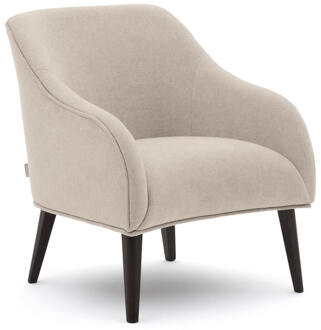 Kave Home Fauteuil 'Bobly' Bruine poot, kleur Beige