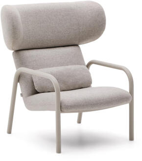 Kave Home Fauteuil 'Inari' Structuurstof, kleur Beige