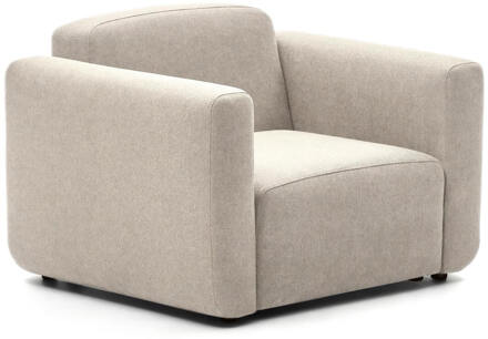 Kave Home Fauteuil 'Neom' Structuurstof, kleur Beige