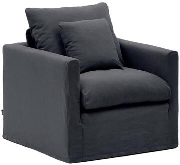 Kave Home Fauteuil 'Nora' kleur Antraciet