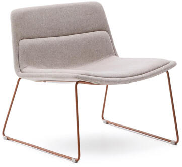 Kave Home Fauteuil 'Zahara' kleur Beige/Terracotta
