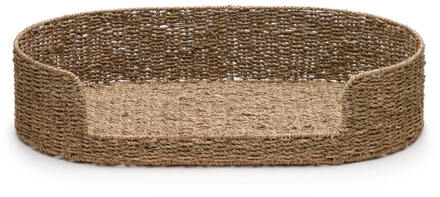 Kave Home Fliicker natuurvezel groot huisdierbed Ø 80 x 45 cm Bruin