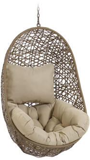 Kave Home Florina hangstoel bruin