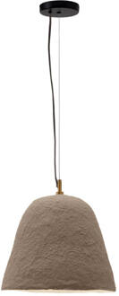 Kave Home Hanglamp 'Lisora' Papier-maché, kleur Bruin