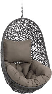 Kave Home Hangstoel 'Florina' kleur Antraciet