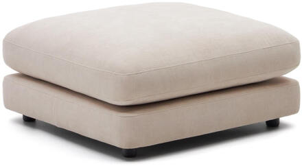 Kave Home Hocker 'Gala' Chenille, 90 x 90cm, kleur Beige