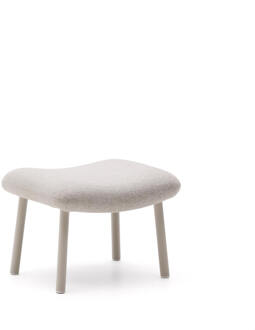 Kave Home Hocker 'Inari' Structuurstof, kleur Beige