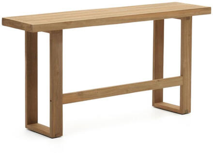 Kave Home Hoge Outdoor Eetkamerbank 'Canadell' Teakhout, 130cm - 130 cm