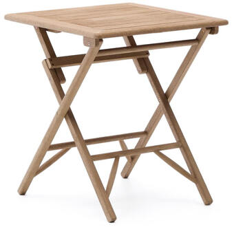 Kave Home Inklapbare Bistrotafel 'Dandara' Acaciahout, 66 x 66cm Naturel
