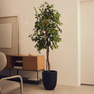 Kave Home Kunstplant 'Ficus' 180cm hoog, excl. sierpot Groen