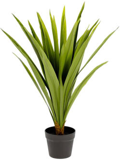 Kave Home Kunstplant Yucca 80 cm Groen, Zwart